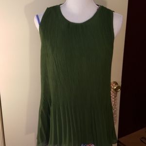 Catherine Malandrino Green Flowy Top